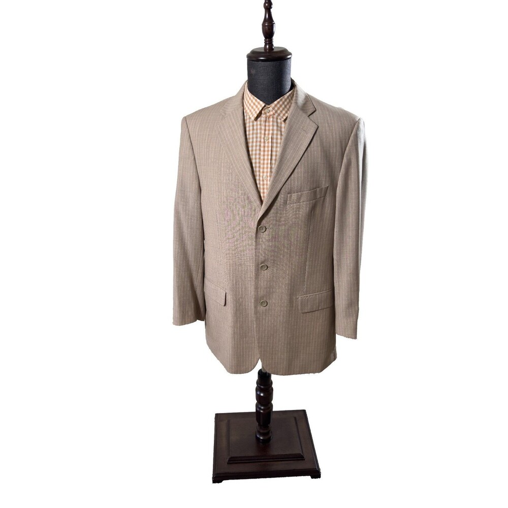 Emanuel Ungaro Mens suit beige striped - lightly used